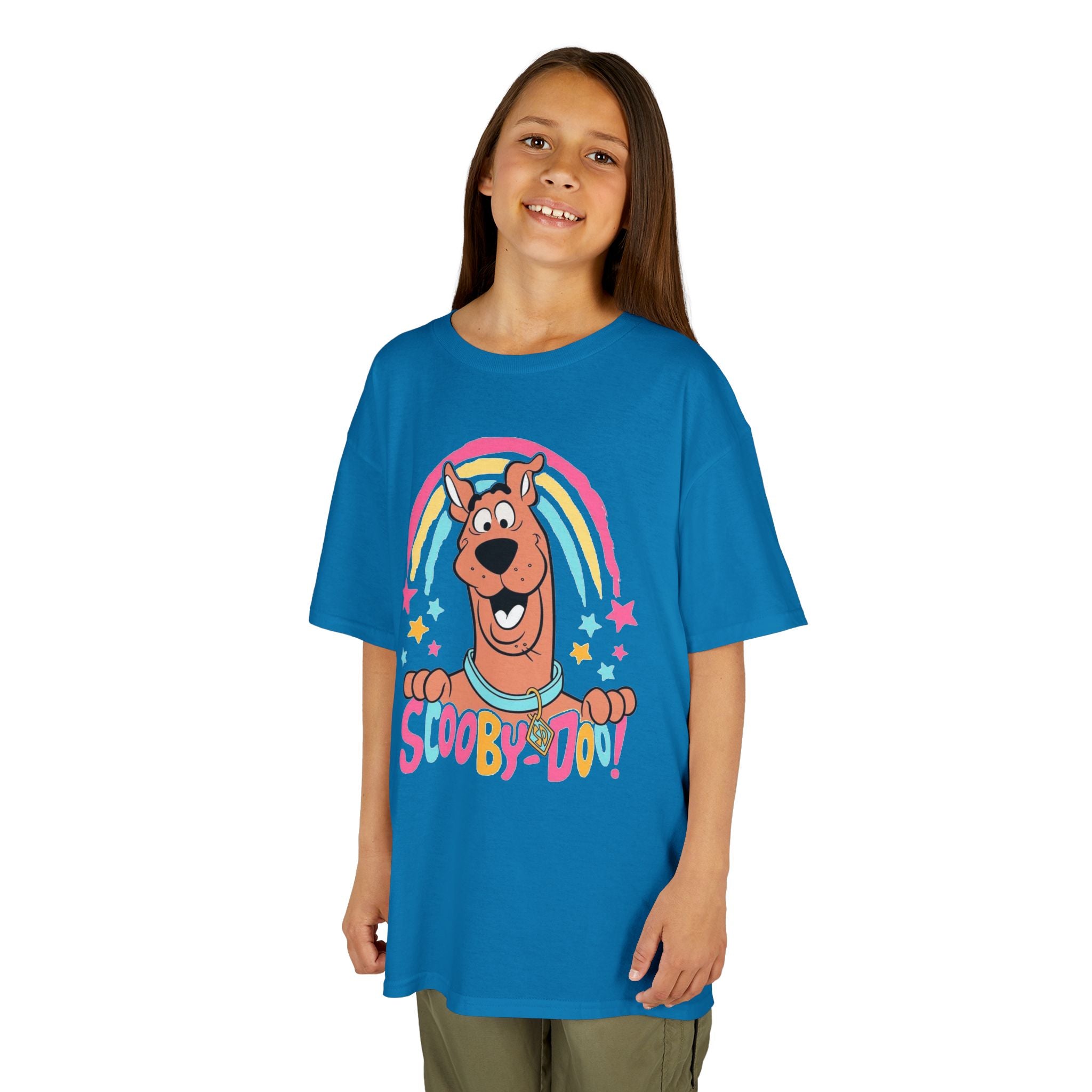 Scooby-Doo Kids T‑Shirt — Colorful Rainbow Cartoon Tee for Kids