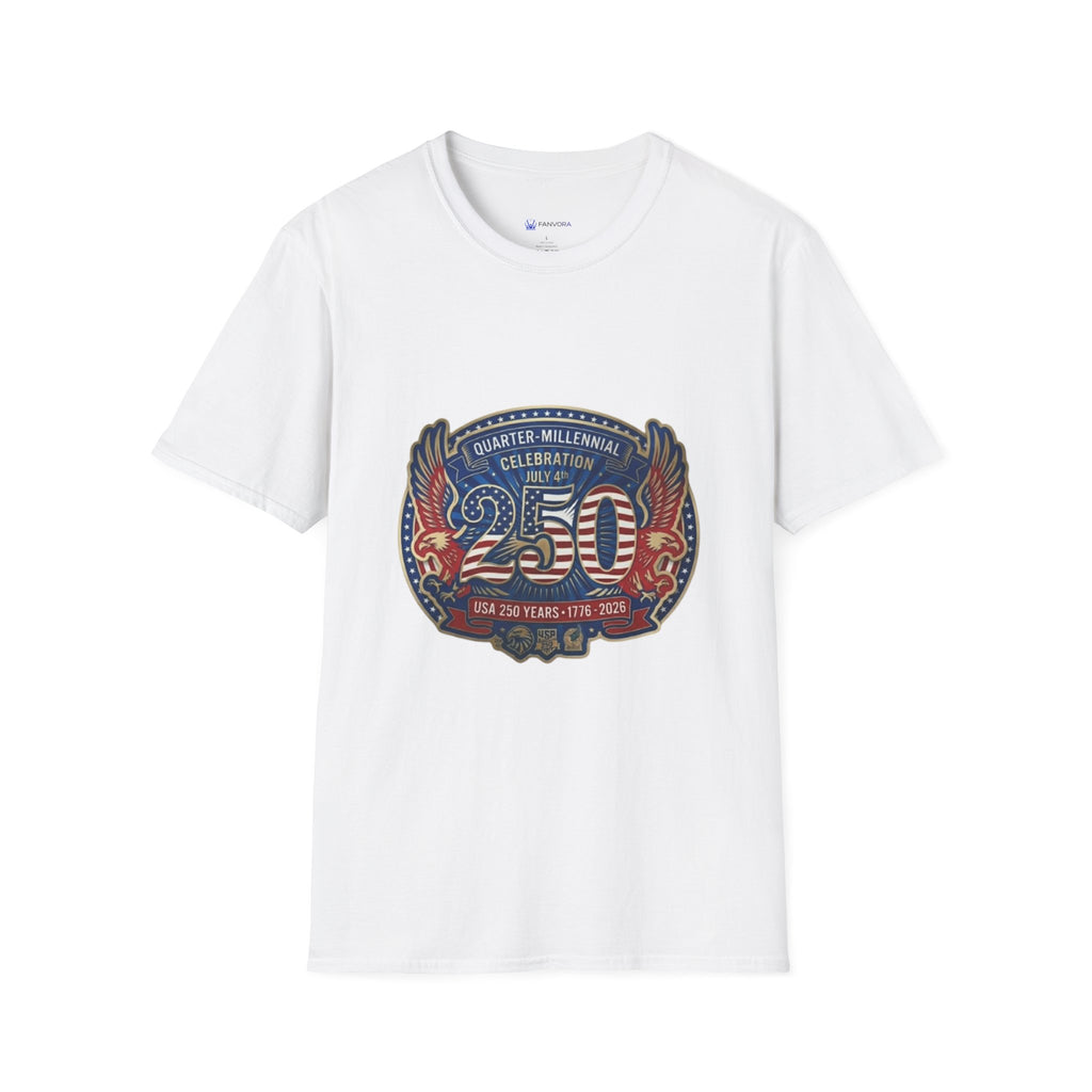 250th Anniversary - 4th of July Patriot Graphic T-Shirt — Patriotic '250' Celebration Design