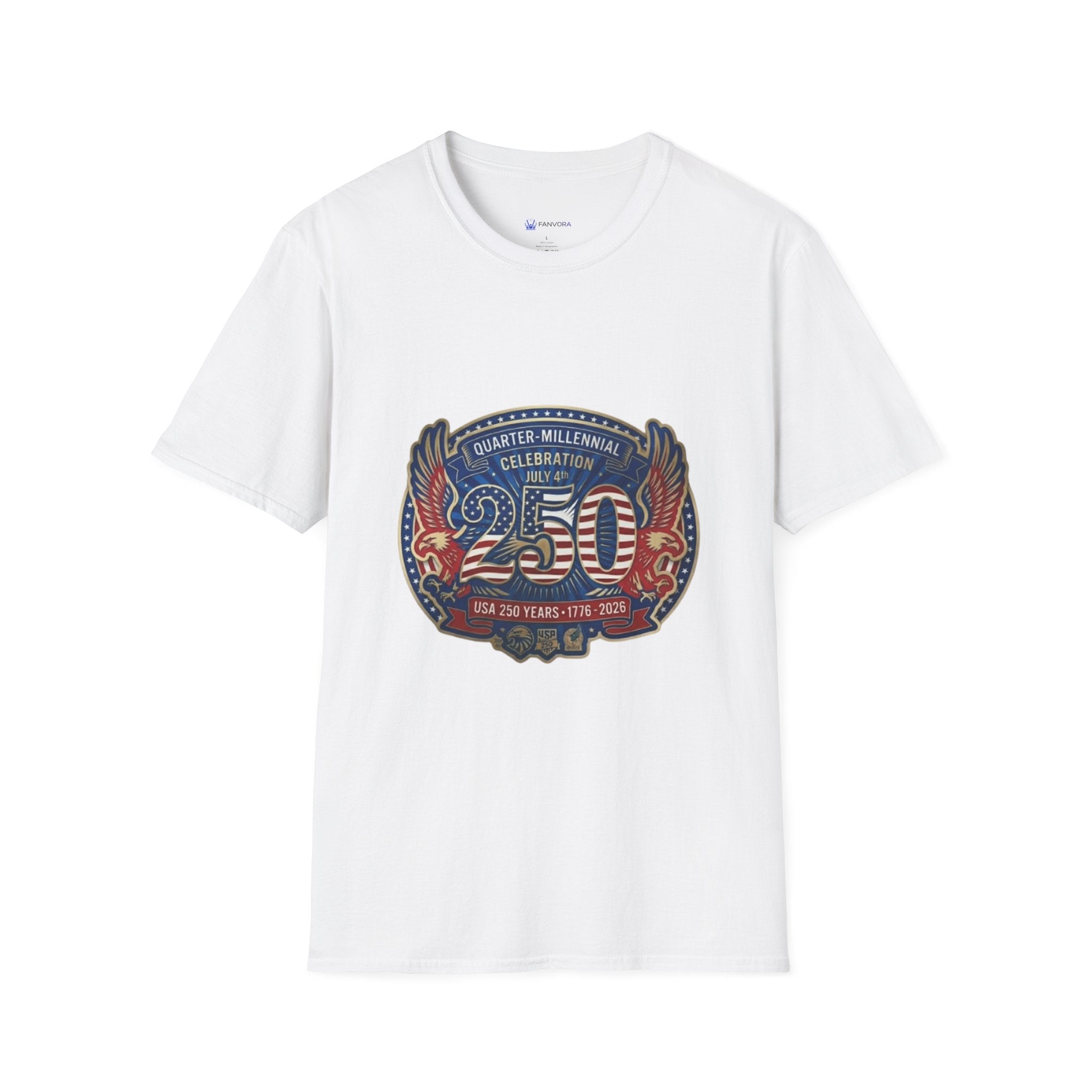 250th Anniversary - 4th of July Patriot Graphic T-Shirt — Patriotic '250' Celebration Design
