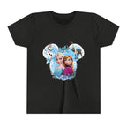 Girls' Frozen Princesses Youth Tee – Elsa & Anna Winter Friends Shirt