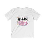 Kids Tee — ‘I Was 6 Now I’m 7’ Birthday Girl Cute Floral Design