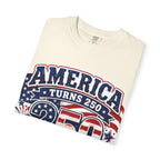 America Turns 250 T-Shirt – "Freedom Looks Good For Its Age" Patriotic 4th of July Tee