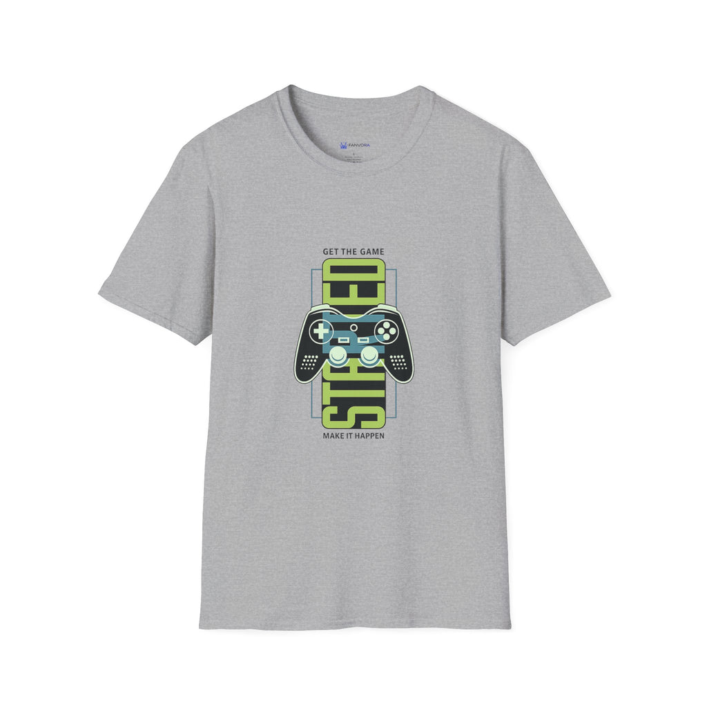 Retro Game Controller T-Shirt — 'STED' Vertical Gamer Graphic Tee