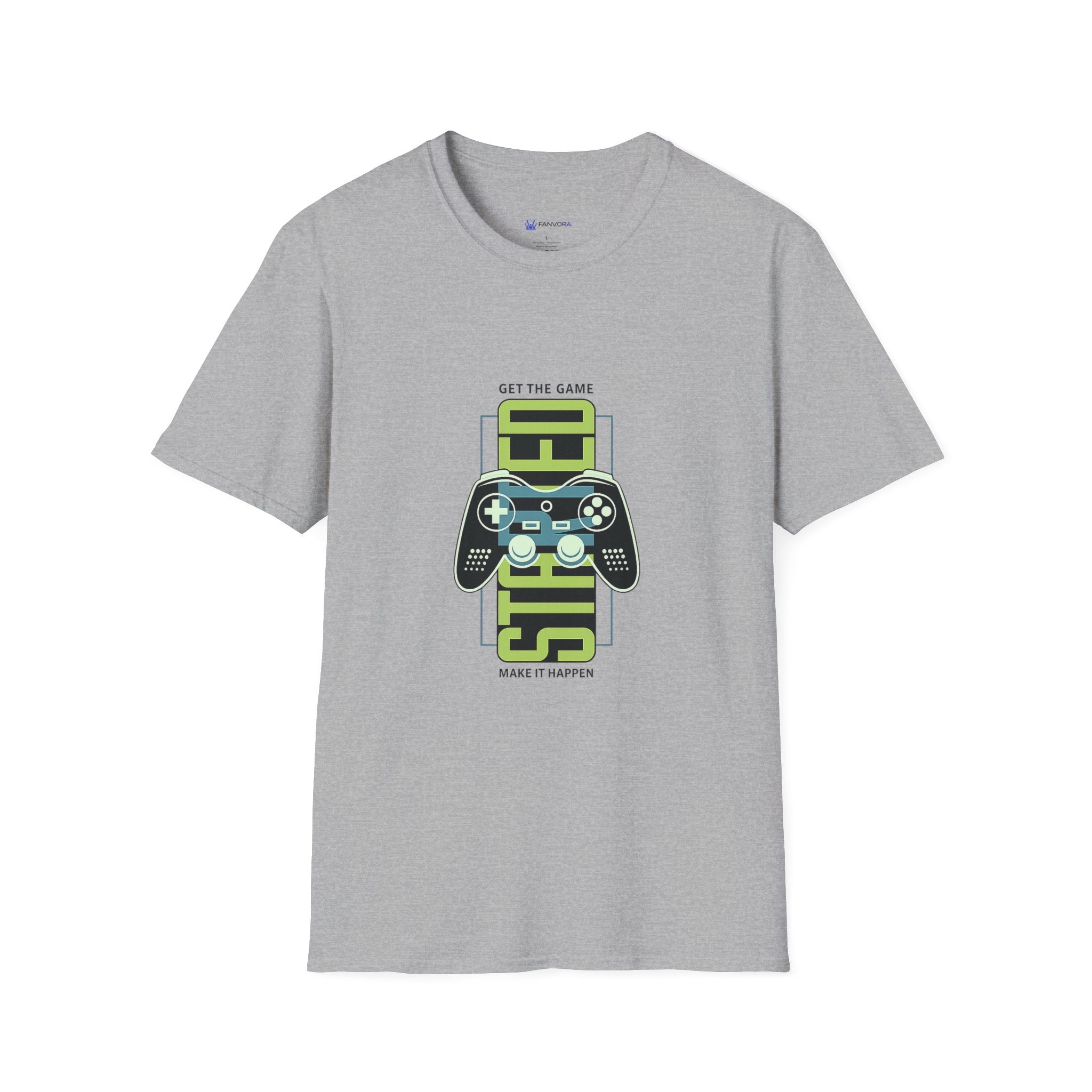 Retro Game Controller T-Shirt — 'STED' Vertical Gamer Graphic Tee