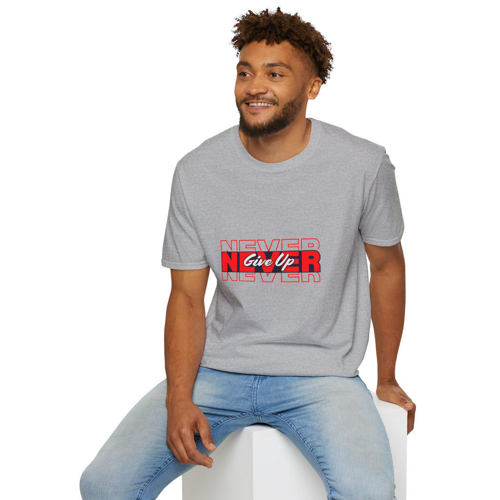 Never Give Up T-Shirt — Motivational Graphic Tee