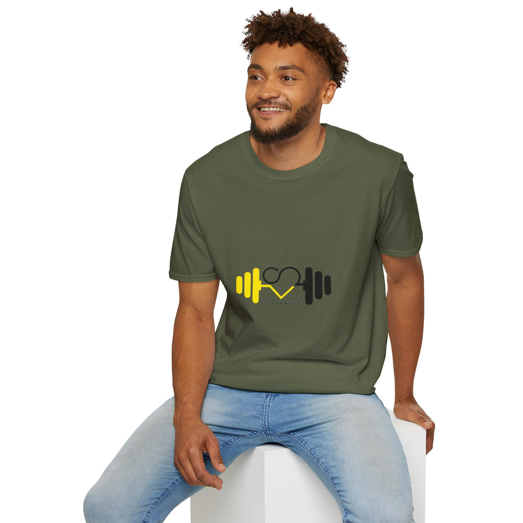 Weightlifting Heart Barbell T-Shirt — Fitness Gym Crusher Tee