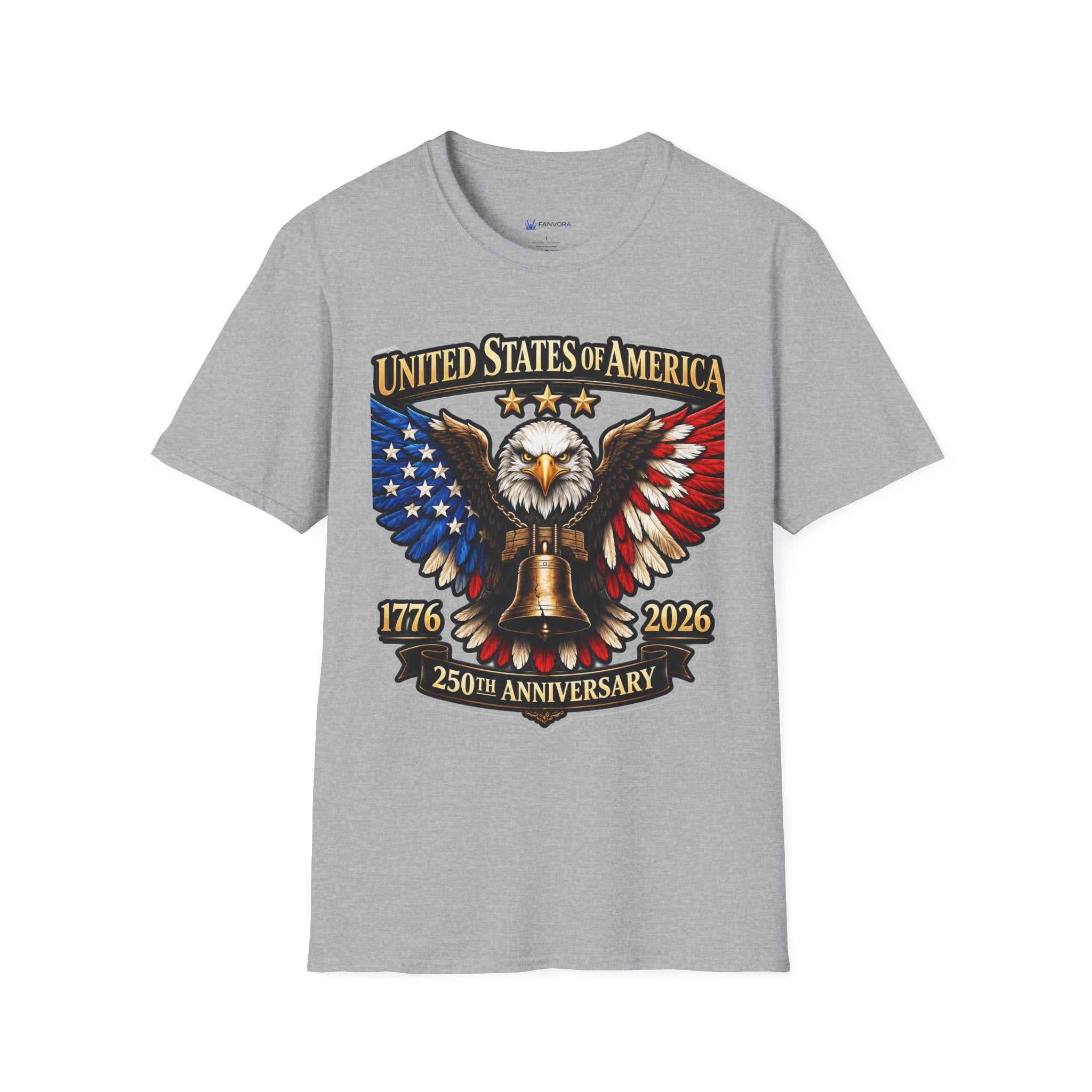 United States of America 250th Anniversary Eagle T-Shirt design.