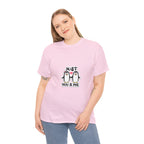 Just You & Me Penguin Tee — Cute Couples Graphic T-Shirt
