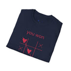 You Won My Heart tic tac toe t-shirt