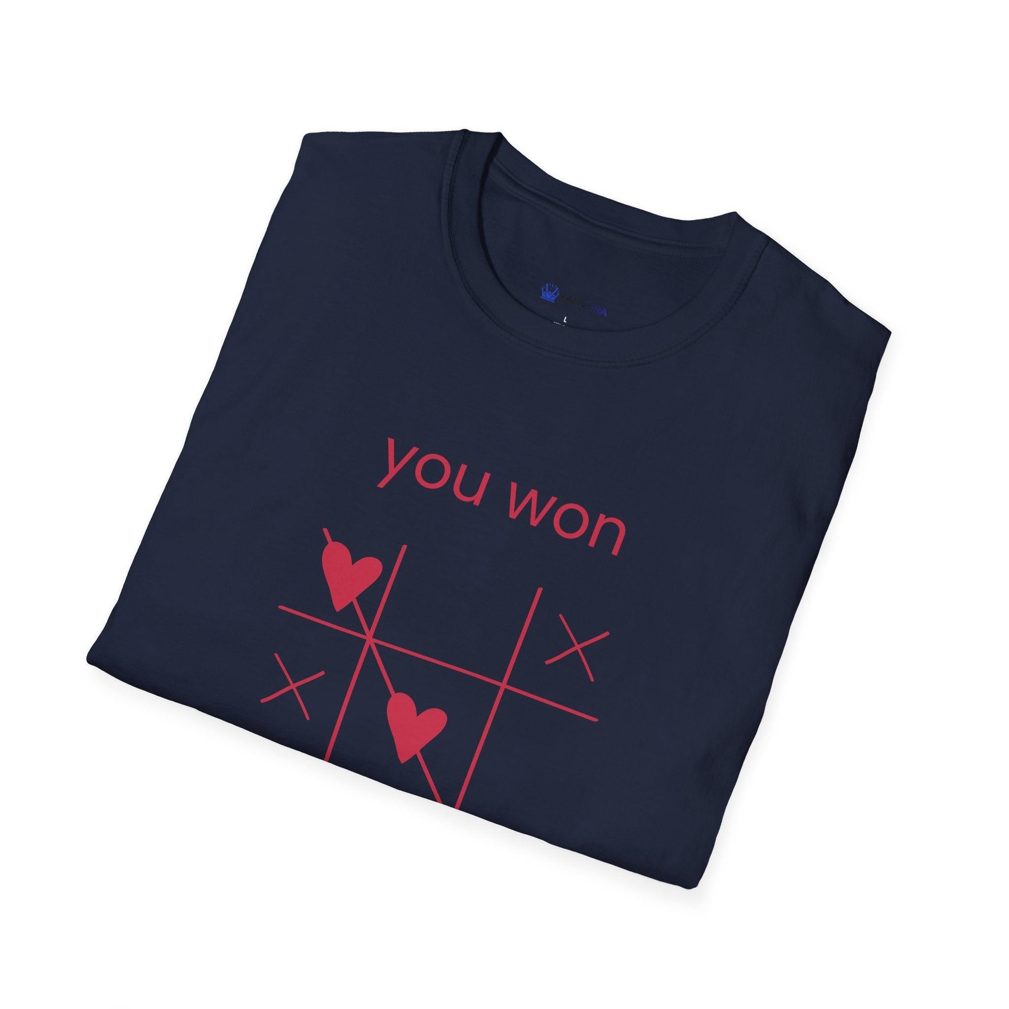 You Won My Heart tic tac toe t-shirt