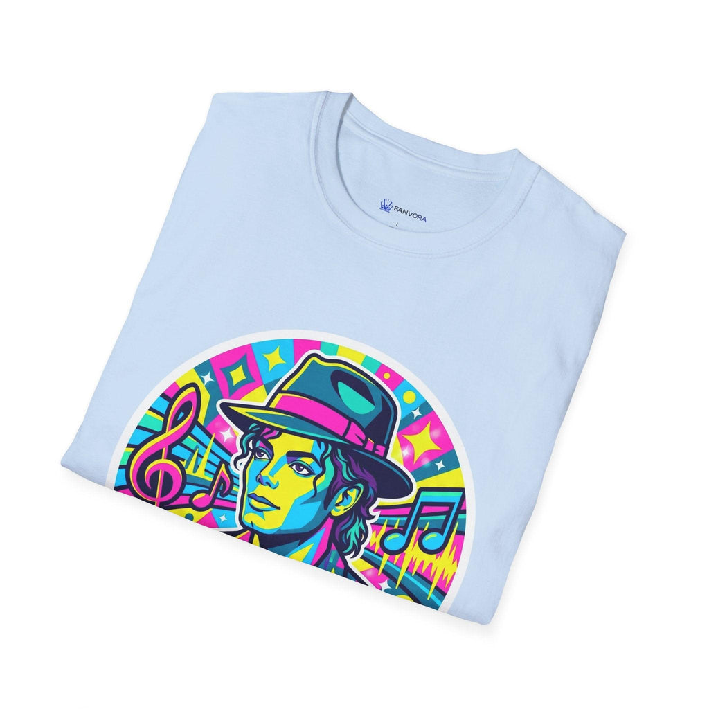 T-Shirt — King of Pop Forever Retro Neon Graphic Tee.