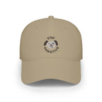 Stay Pawsitive dog embroidered baseball cap