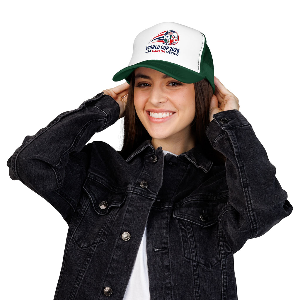 Soccer Cup 2026 Trucker Hat — USA Canada Mexico Soccer Cap