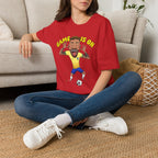 Soccer 'Game Is On' Graphic funny figure design  T‑Shirt