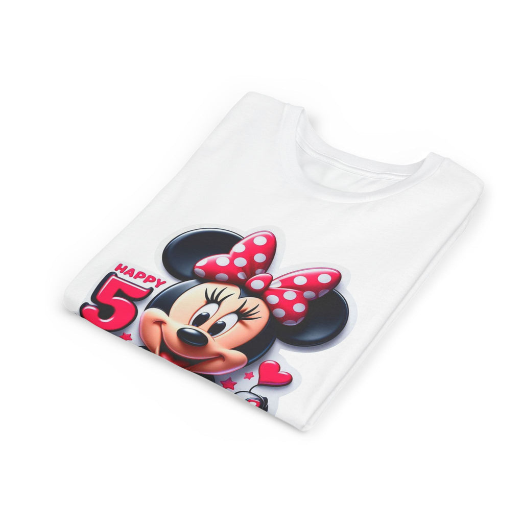 Minnie Mouse Happy 5th Birthday Youth Tee