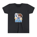 Youth Tee - Cute 'Super Strike!' Soccer Boy Graphic