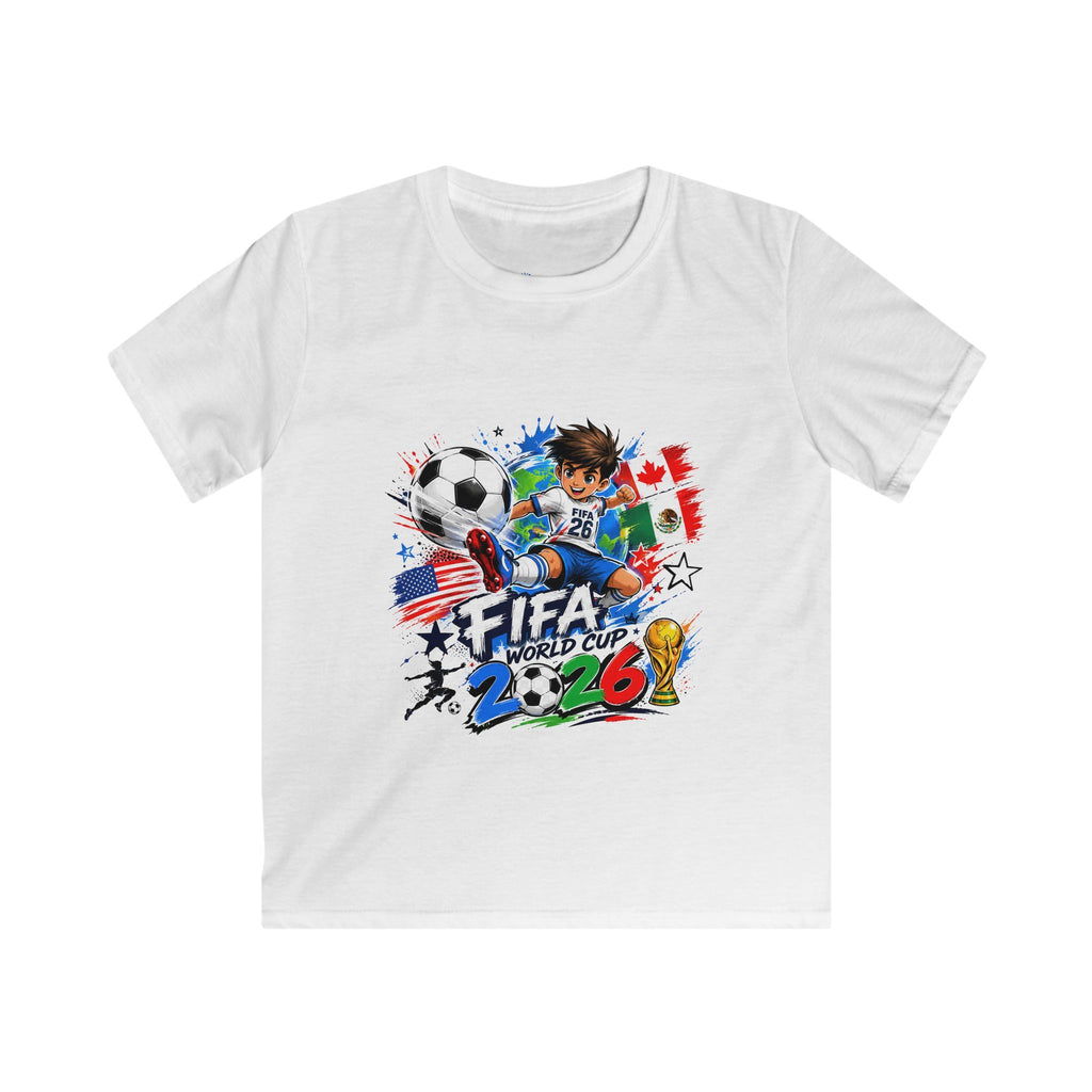 Kids Soccer  2026 Tee cartoon character