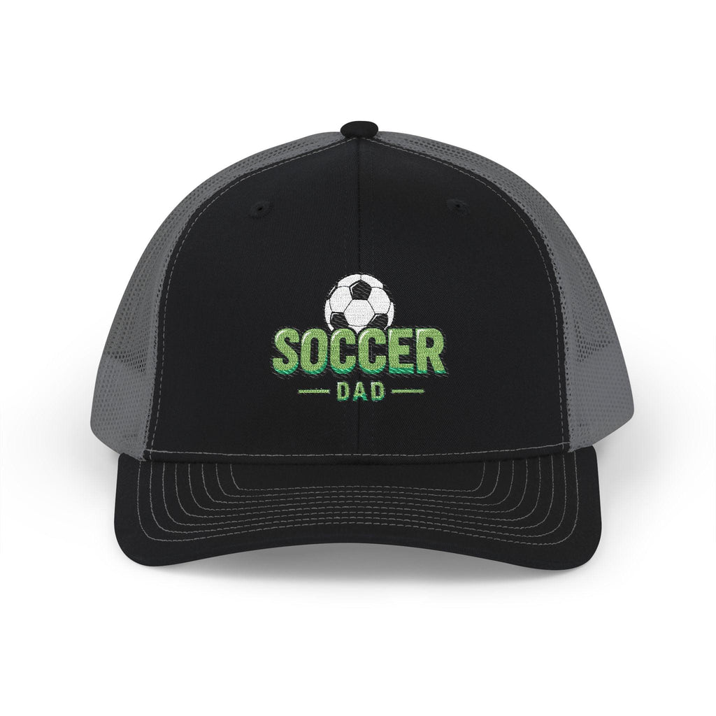 Soccer Dad Trucker cap– Embroidered Ball Design Snapback Cap.