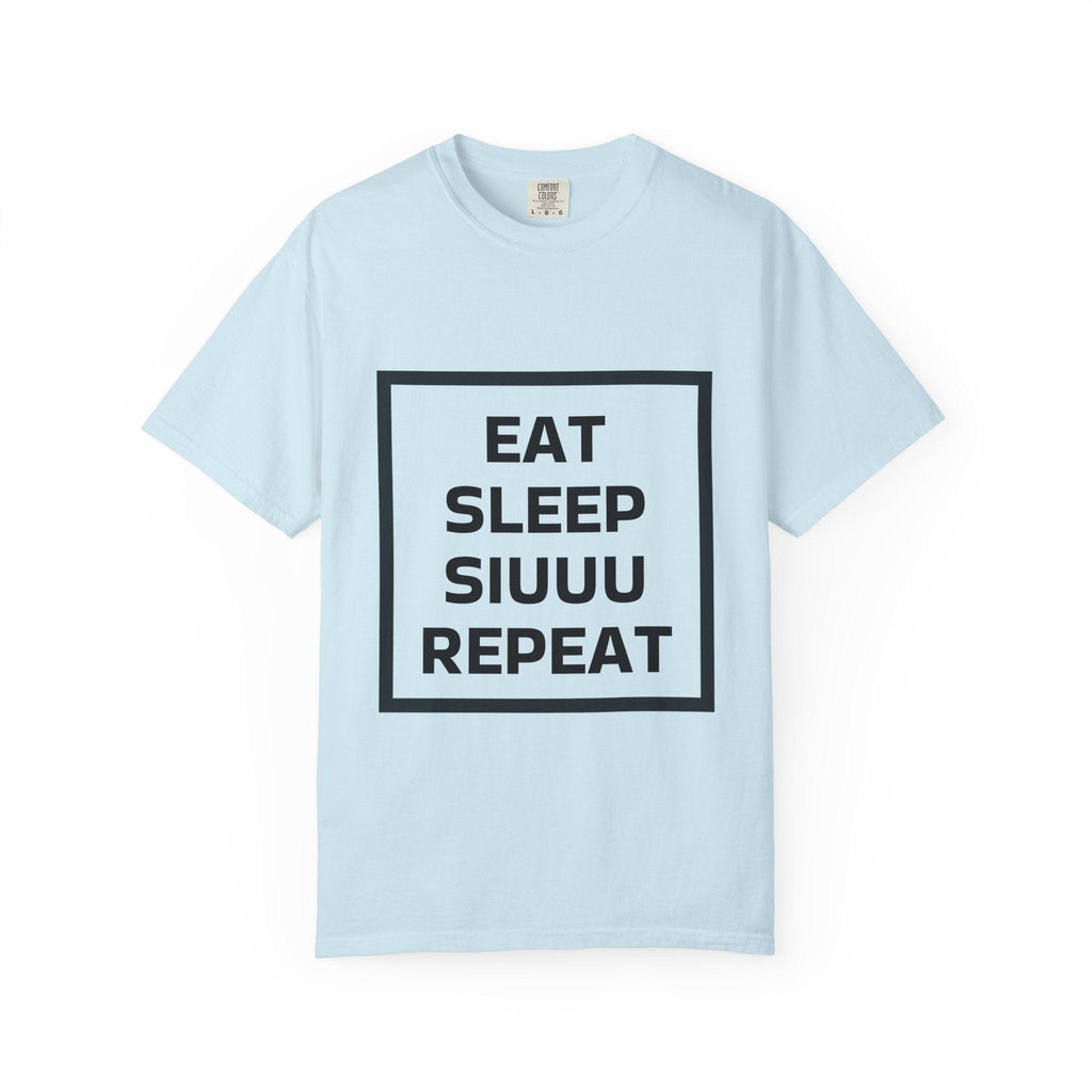 Unisex CR7 Fans Siuuu T-Shirt — Eat Sleep Siuuu Repeat Graphic Tee.