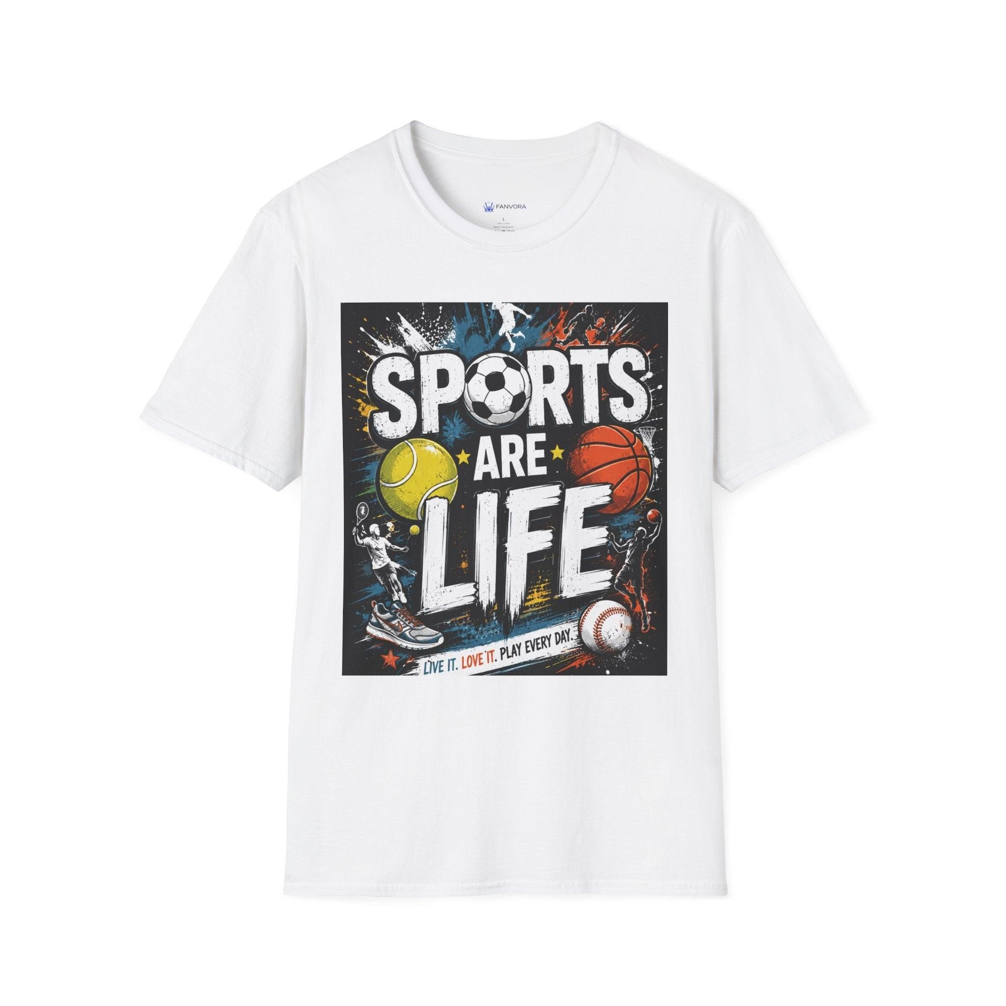 Sports Are Life T‑Shirt — Multi‑Sport Athletic Graphic Tee black sports.