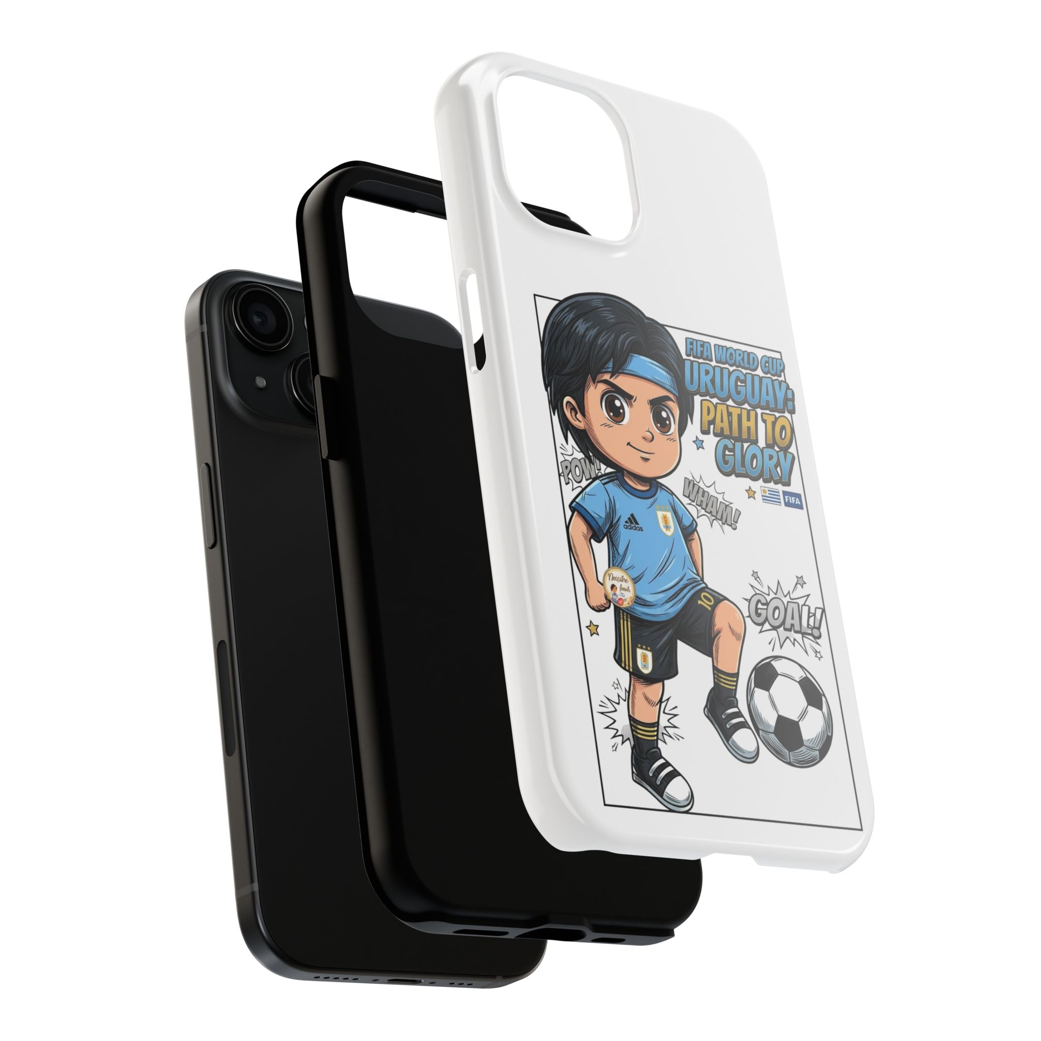 Uruguay Soccer Phone Case — Path to Glory "Goal!" Design