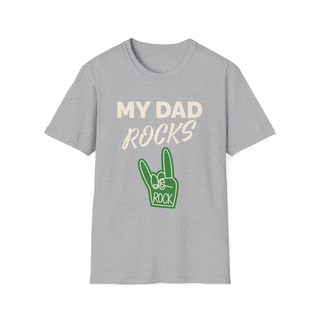 Neon rock hand dad graphic tee