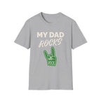 Neon rock hand dad graphic tee