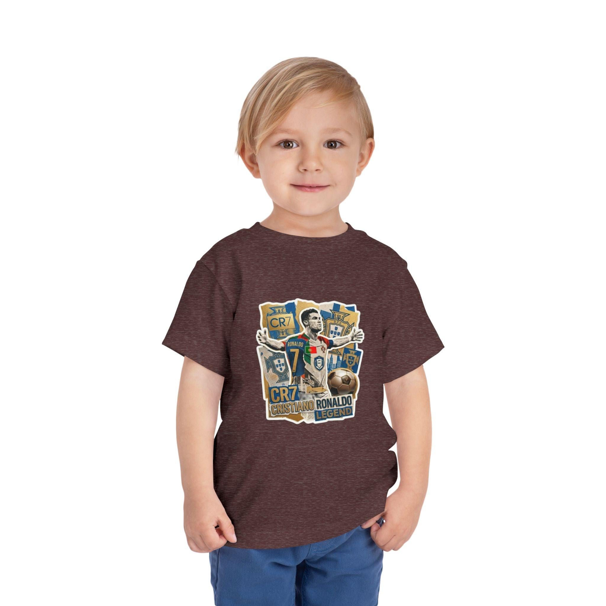 CR7 Fan Inspired Toddler Soccer T‑Shirt — Kids Football Fan Tee