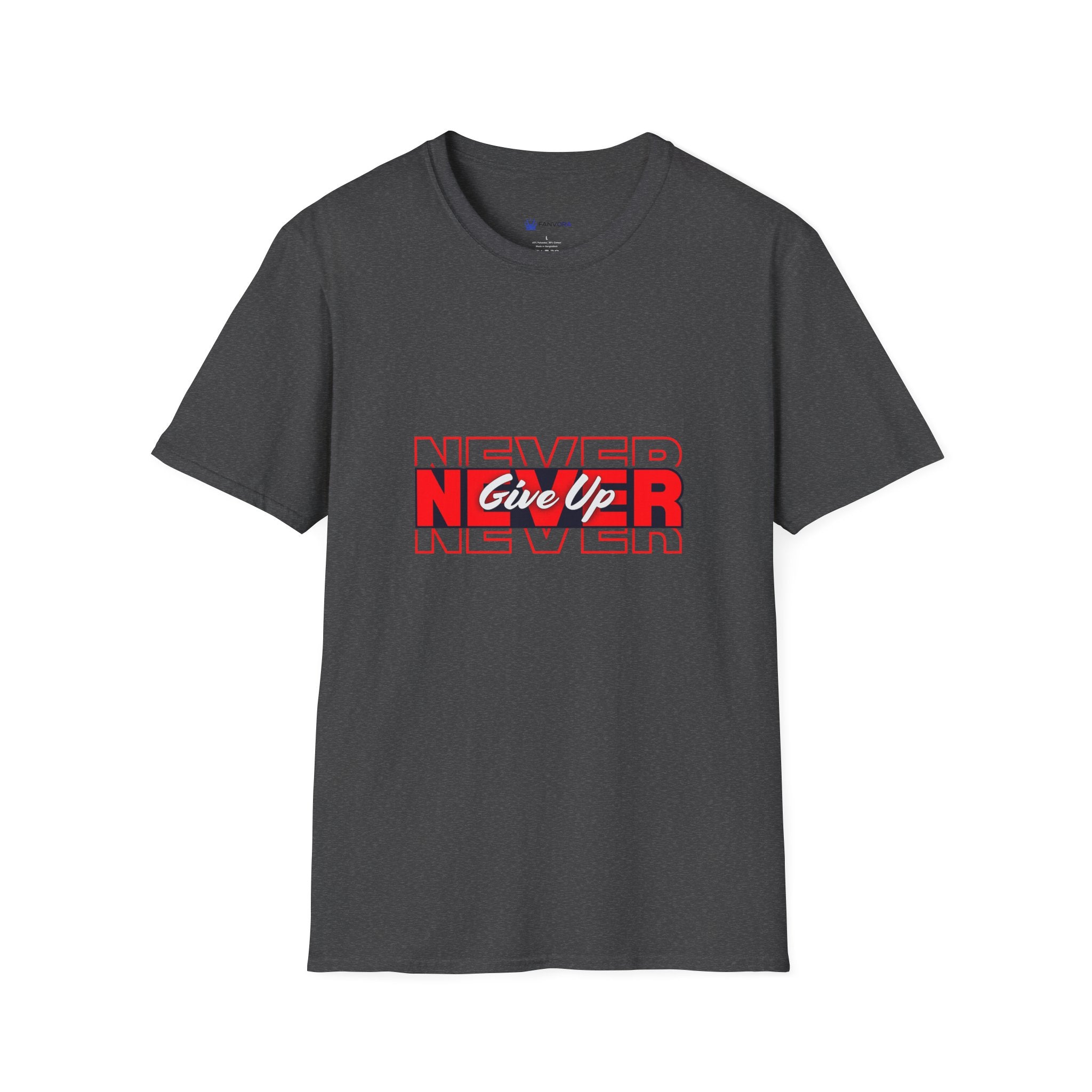 Never Give Up T-Shirt — Motivational Graphic Tee
