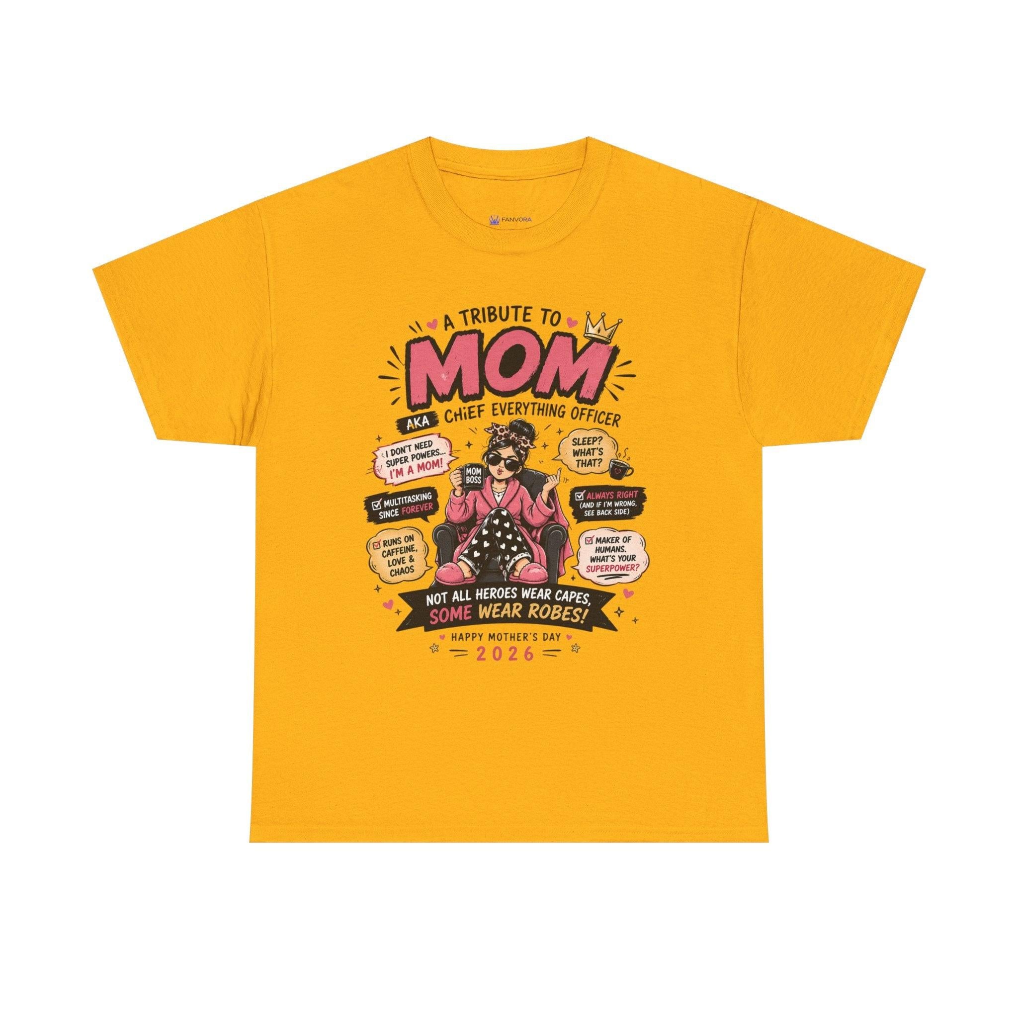 Mom Superhero T-Shirt — "I Don't Need Superpowers, I Am a Mom" Mother's Day Gift.