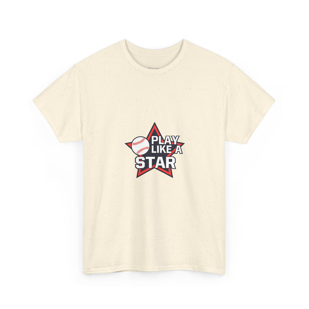 Play Like a Star Baseball Tee — Kids & Youth Sports Shirt