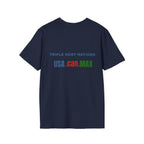 Soccer  Cup T-Shirt – "Go Team! Cup Soccer" USA Flag Design