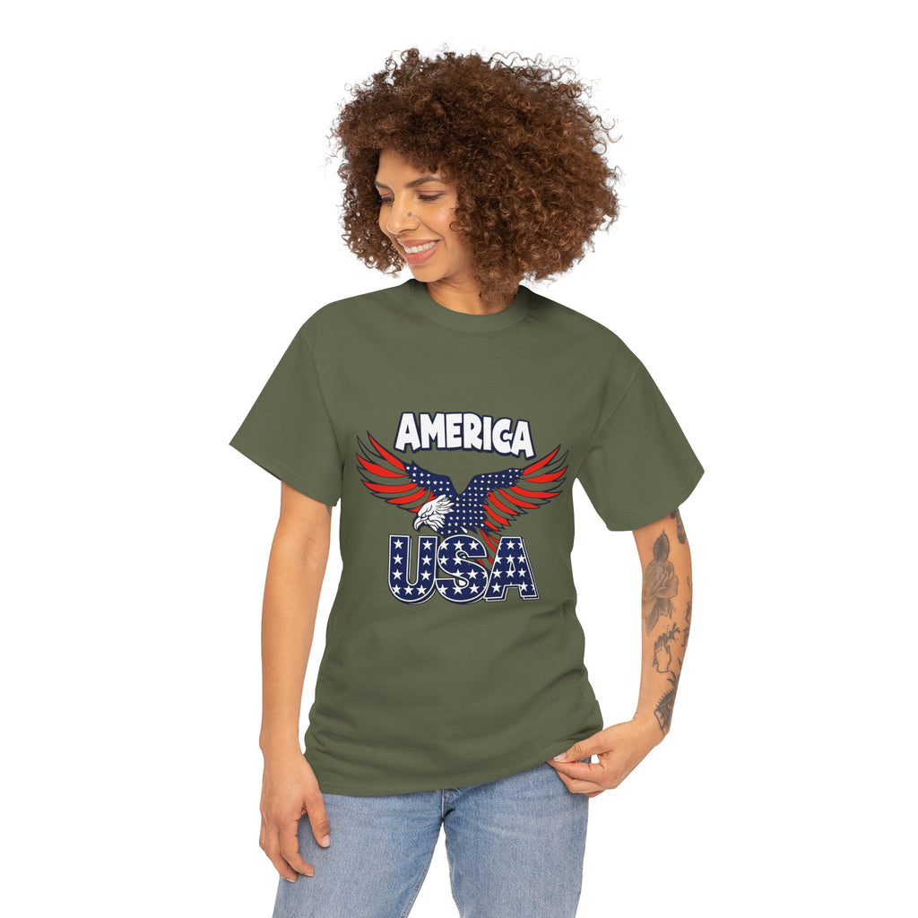 USA Eagle T-Shirt – America Patriotic Graphic Tee for 4th of July