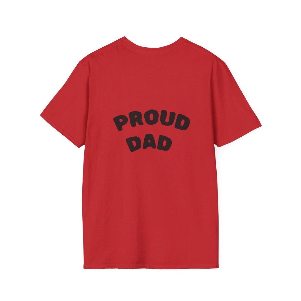 Graduation Day T-Shirt — "Proud DAD" Back Graphic.