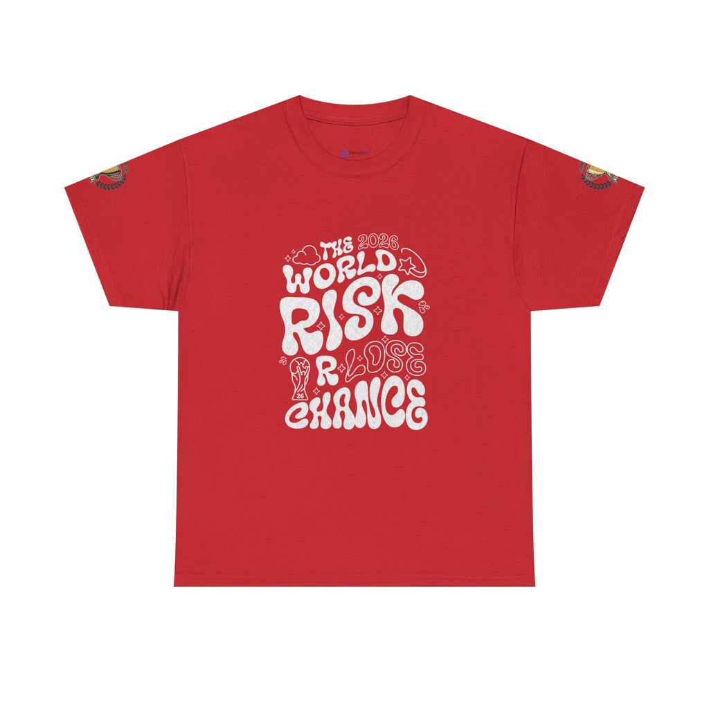 T‑Shirt — "The World Risks A Little Chance" Retro Graphic Tee