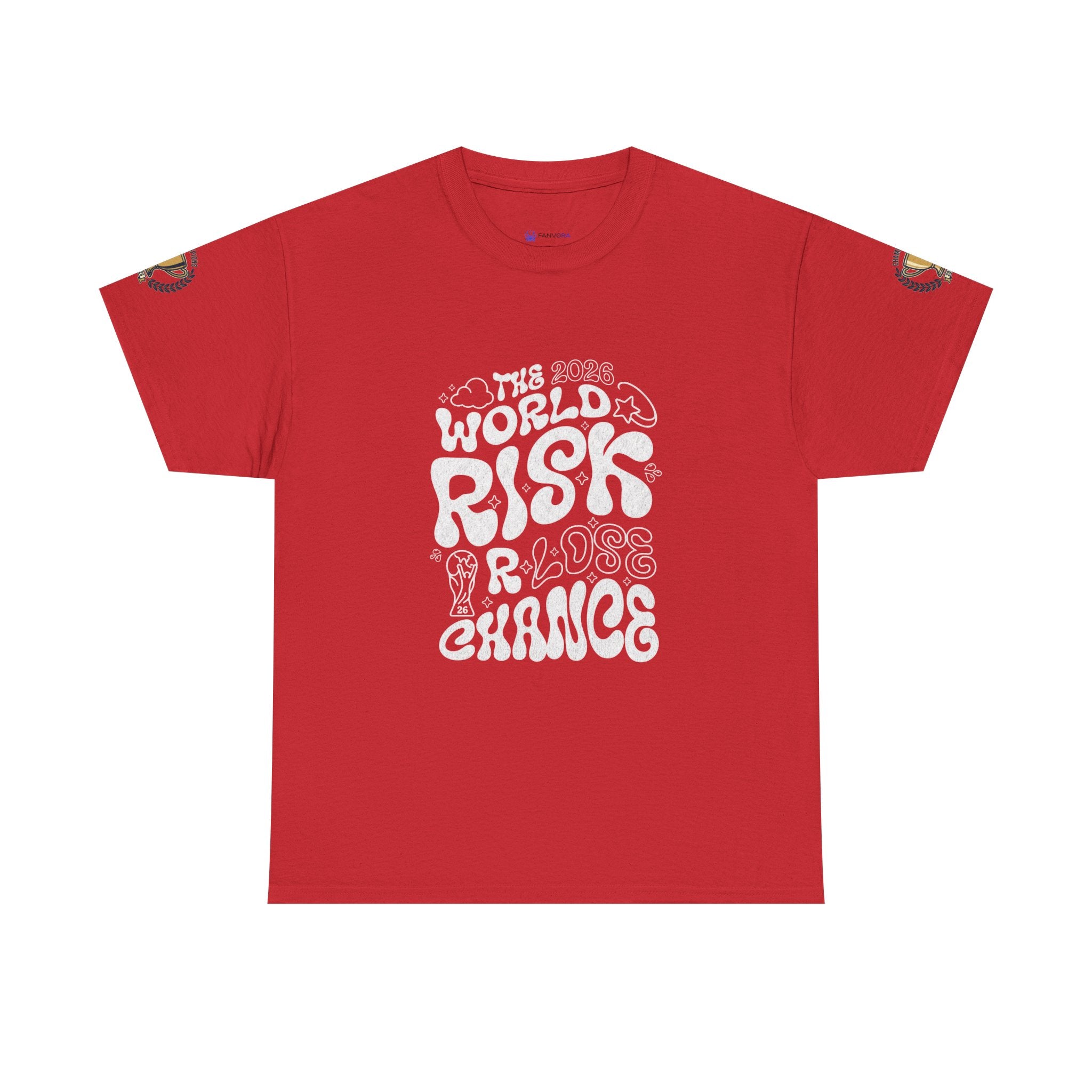 T‑Shirt — "The World Risks A Little Chance" Retro Graphic Tee