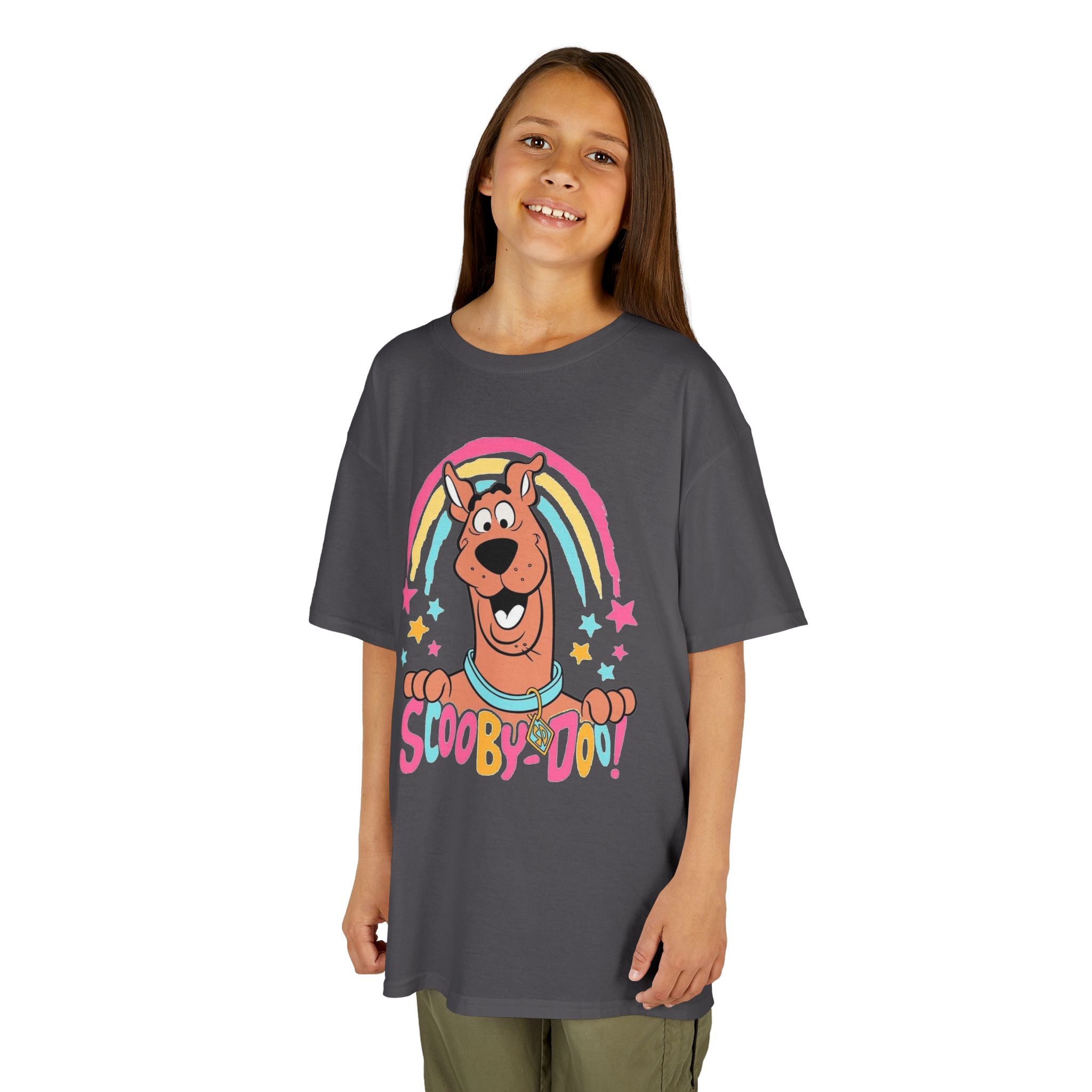 Scooby-Doo Kids T‑Shirt — Colorful Rainbow Cartoon Tee for Kids