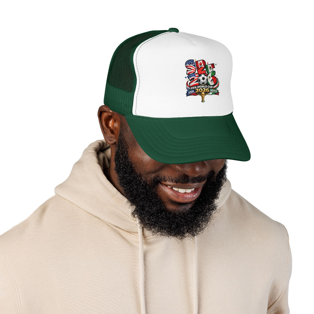 soccer cup 2026 Foam Trucker Hat — USA Soccer Patch Design