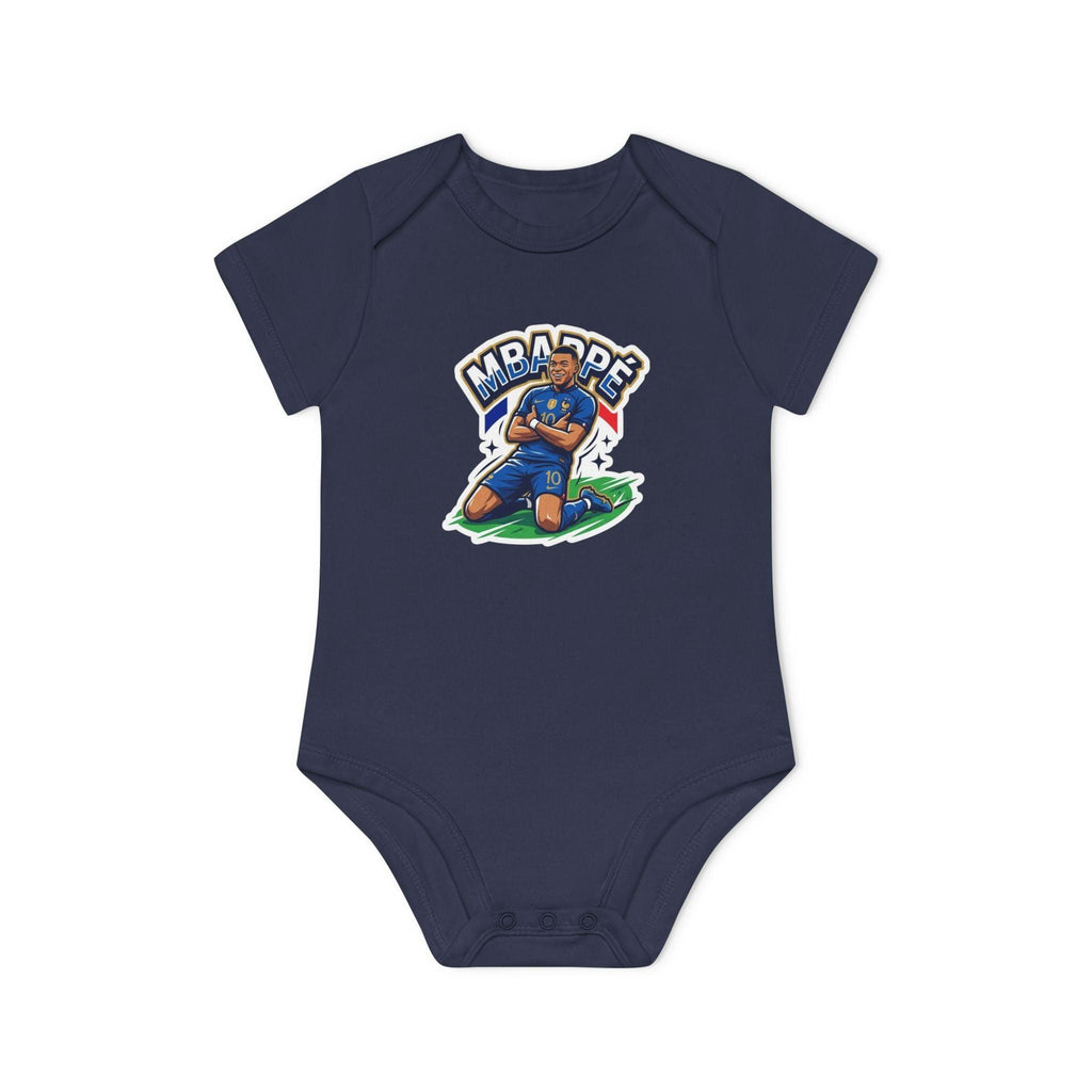 Baby Bodysuit - "France #10 Footballer Rising Star Fan Version" Future Soccer Player & Game Day Energy Organic Baby Onesie.