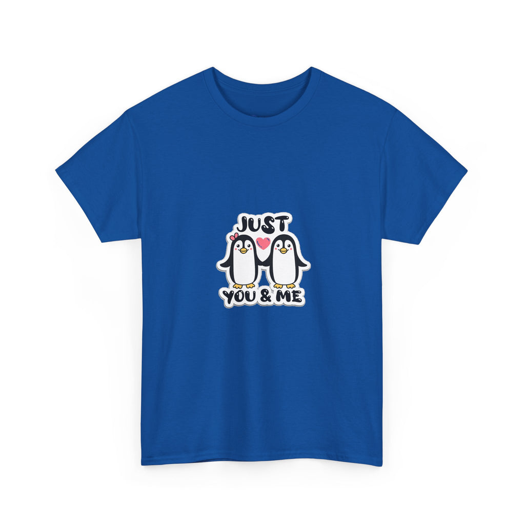 Just You & Me Penguin Tee — Cute Couples Graphic T-Shirt