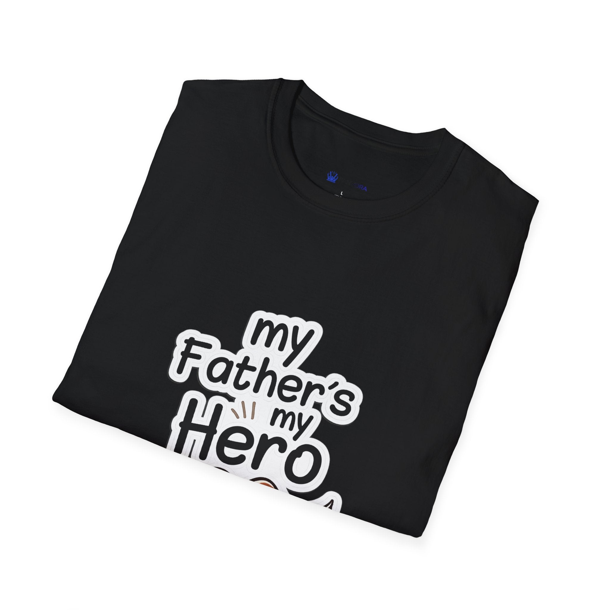 My Father's My Hero T-Shirt – Father's Day Mustache Gift Tee