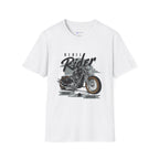 Rebel Rider Motorcycle T-Shirt — Vintage Biker Graphic Tee