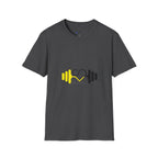 Weightlifting Heart Barbell T-Shirt — Fitness Gym Crusher Tee