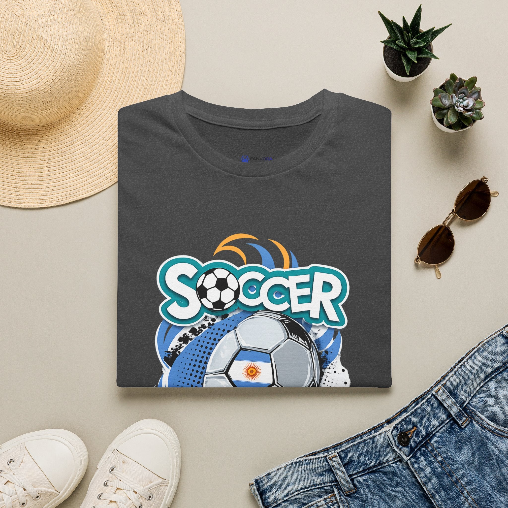 Soccer 2026  Graphic T-Shirt — Retro Ball Design soccer cup tee