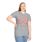 T-Shirt – Cute 'I  U Always' Kissing Letters Valentine's Tee