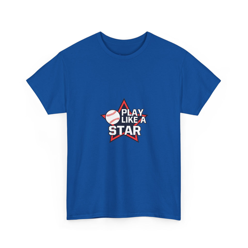 Play Like a Star Baseball Tee — Kids & Youth Sports Shirt