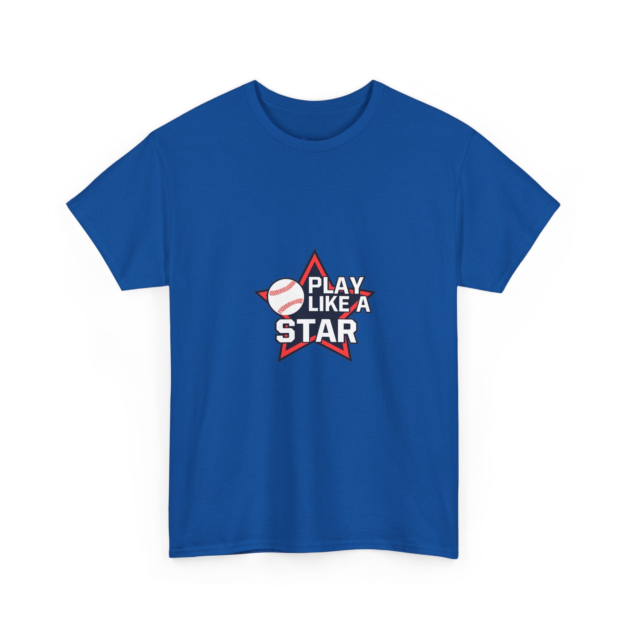 Play Like a Star Baseball Tee — Kids & Youth Sports Shirt