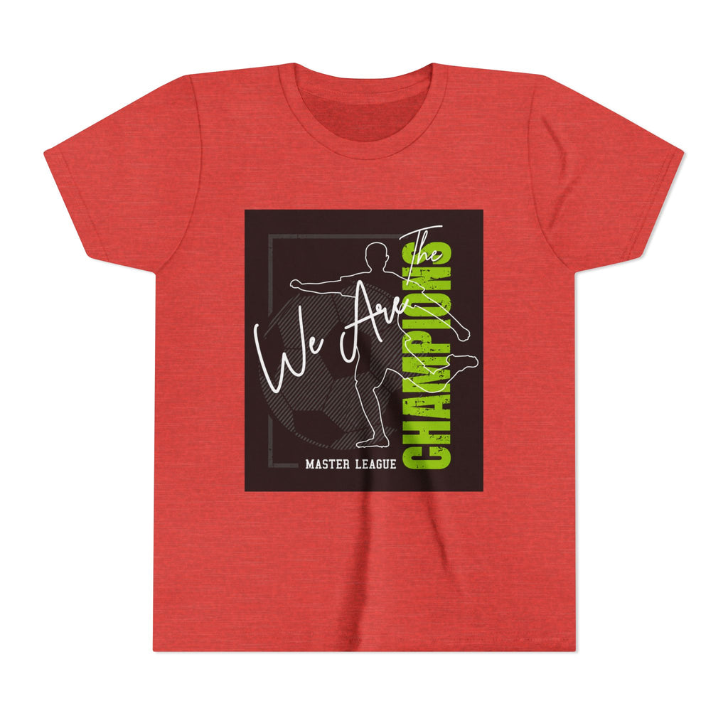 Youth Tee — "We Are Champions" Soccer Champion Graphic Shirt