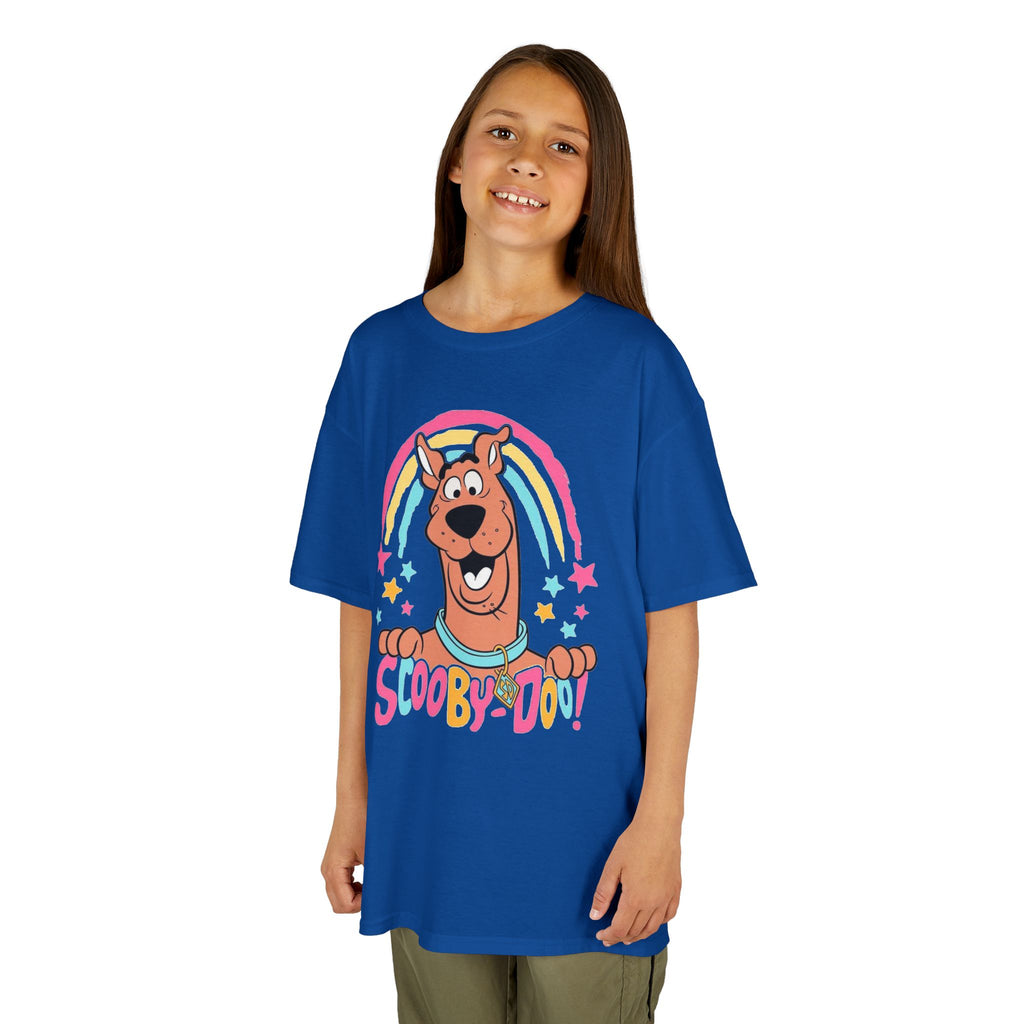 Scooby-Doo Kids T‑Shirt — Colorful Rainbow Cartoon Tee for Kids