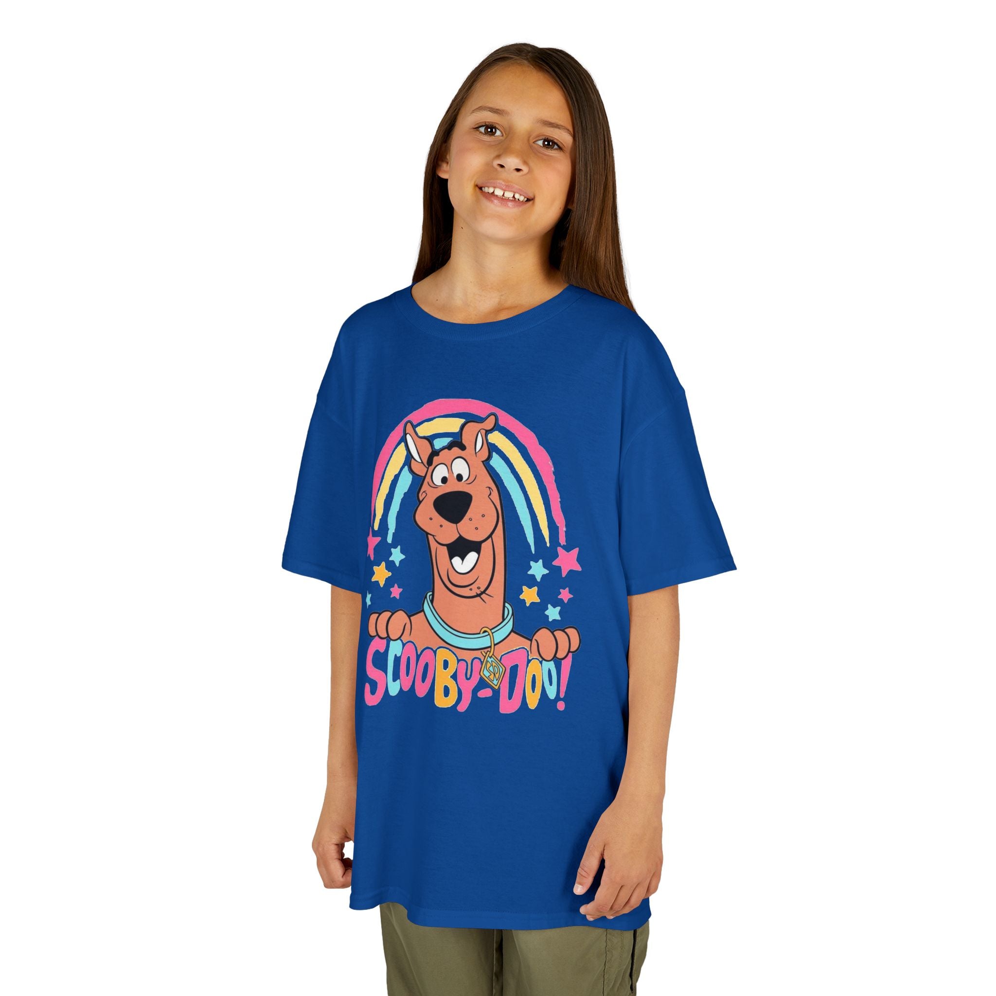 Scooby-Doo Kids T‑Shirt — Colorful Rainbow Cartoon Tee for Kids